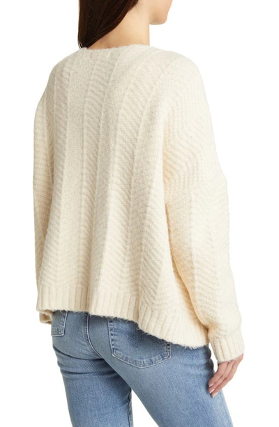 Shop Rip Curl Tropics Open Front Cardigan In Cream