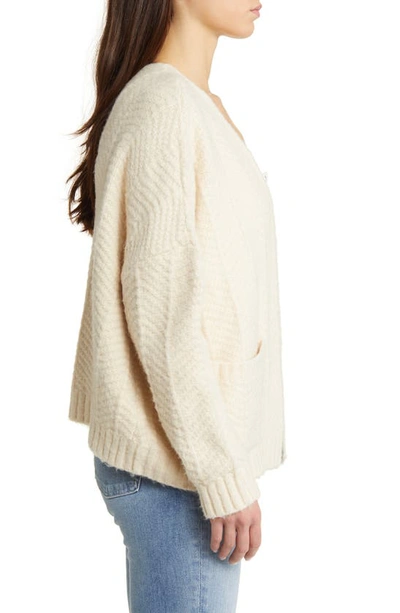 Rip Curl Tropics Open Front Cardigan In Cream