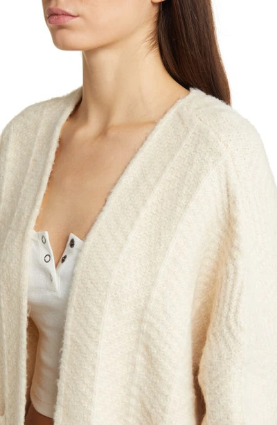 Rip Curl Tropics Open Front Cardigan In Cream