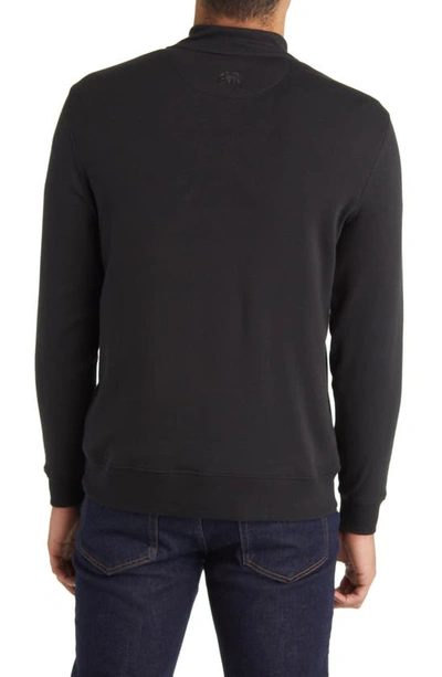 The Normal Brand Puremeso Weekend Quarter Zip Top In Black