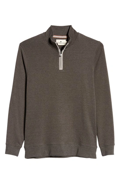 The Normal Brand Puremeso Weekend Quarter Zip Pullover In Charcoal In Charcoal