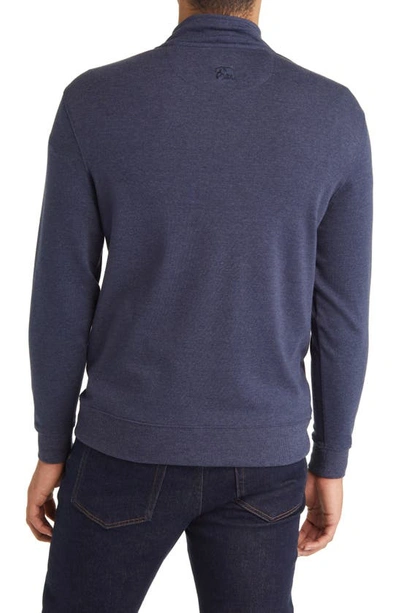 The Normal Brand Puremeso Weekend Quarter Zip Top In Normal Navy