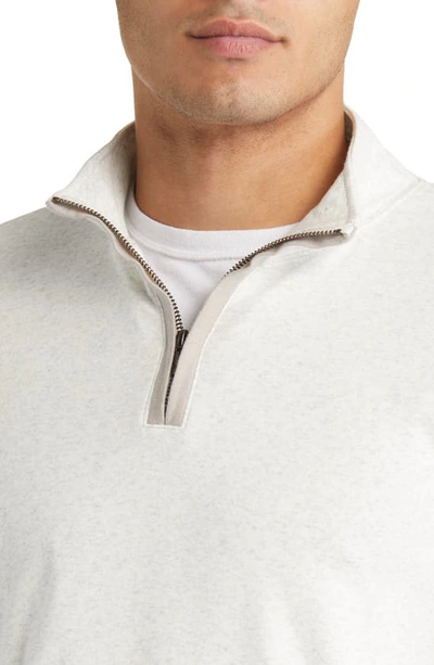 Shop The Normal Brand Puremeso Weekend Quarter Zip Top In Stone