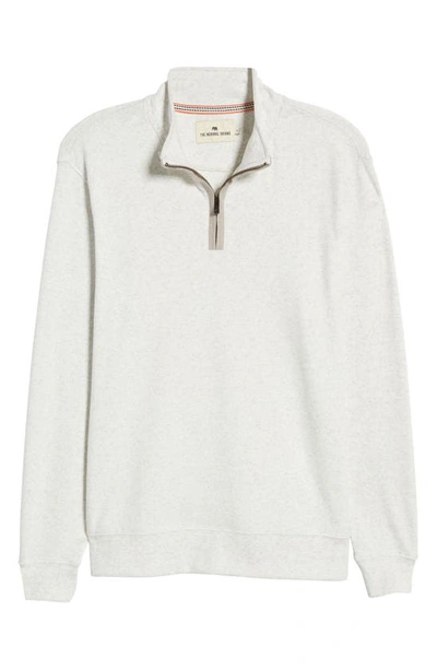 The Normal Brand Puremeso Weekend Quarter Zip Top In Stone