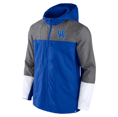 Shop Fanatics Branded Royal/gray Kentucky Wildcats Game Day Ready Full-zip Jacket