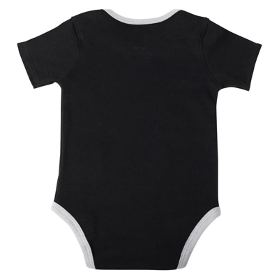 Shop Outerstuff Infant Black/white/gray Brooklyn Nets Bank Shot Bodysuit, Hoodie T-shirt & Shorts Set