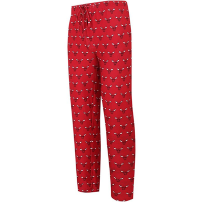 Shop Concepts Sport Red Chicago Bulls Allover Logo Print Gauge Sleep Pants