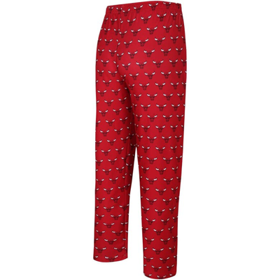 Shop Concepts Sport Red Chicago Bulls Allover Logo Print Gauge Sleep Pants