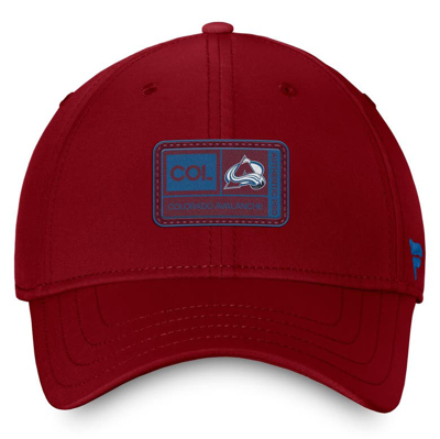 Shop Fanatics Branded  Burgundy Colorado Avalanche Authentic Pro Training Camp Flex Hat