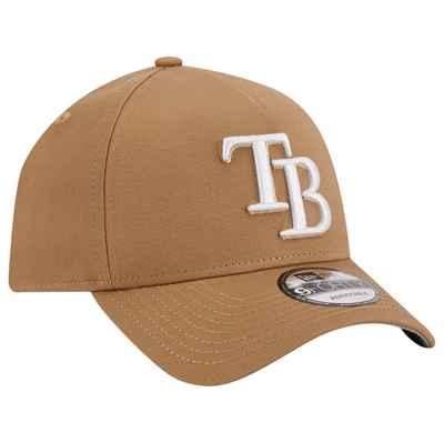 Shop New Era Khaki Tampa Bay Rays A-frame 9forty Adjustable Hat