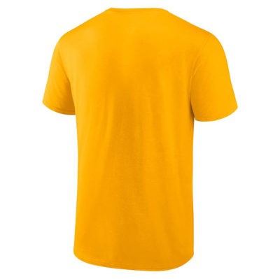 Shop Fanatics Branded Gold Nashville Predators Authentic Pro Secondary T-shirt