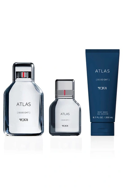 Shop Tumi Atlas 00:00 Gmt Eau De Parfum Set $230 Value