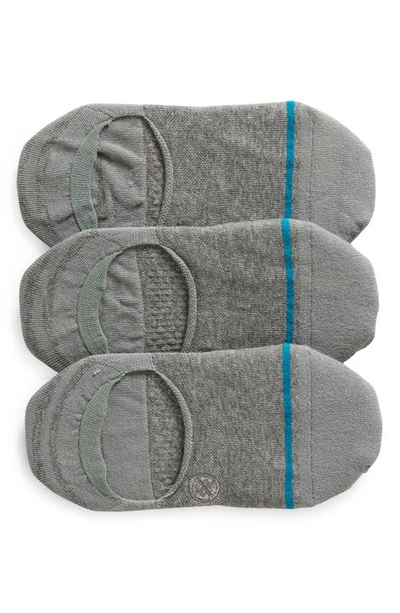 Shop Stance Gamut Assorted 3-pack No-show Socks In Heather Grey