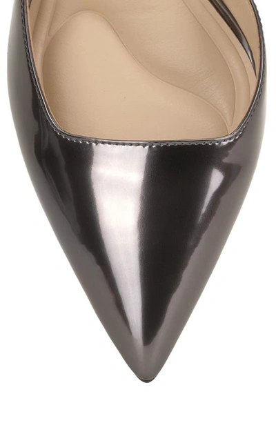 Jessica Simpson Nazela Pointed Toe Ankle Strap Pump In Pewter