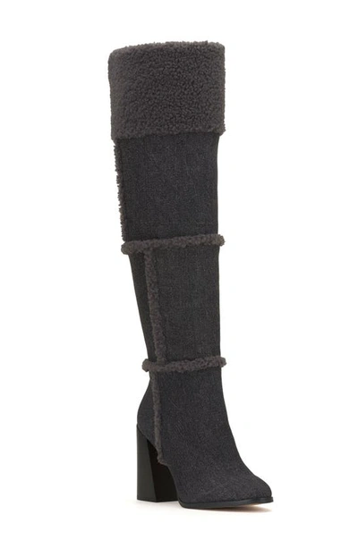 Shop Jessica Simpson Rustina Over The Knee Boot In Grey Wash