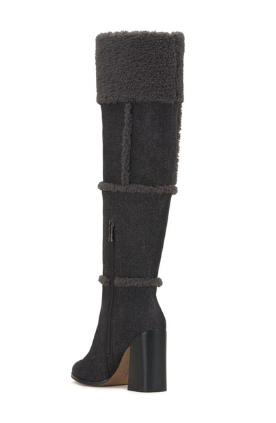Shop Jessica Simpson Rustina Over The Knee Boot In Grey Wash