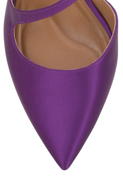 Shop Jessica Simpson Maggie Ankle Strap Pointed Toe Pump In Prince Purple