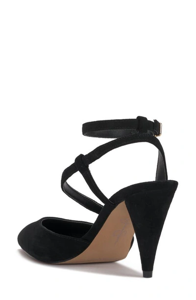 Shop Jessica Simpson Maggie Ankle Strap Pointed Toe Pump In Black