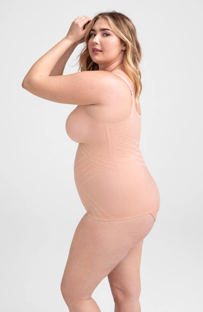 Shop Honeylove Silhouette Camisole In Rose Tan