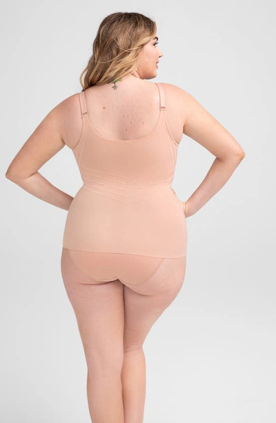 Shop Honeylove Silhouette Camisole In Rose Tan