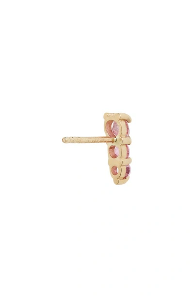 Shop Bony Levy 14k Gold Pink Topaz Stud Earrings In 14k Yellow Gold