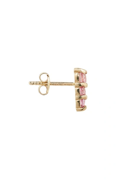 Shop Bony Levy 14k Gold Pink Topaz Stud Earrings In 14k Yellow Gold