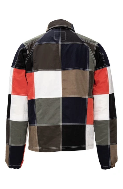 Shop Round Two Patchwork Nylon Jacket In Black Multi