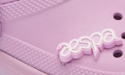 Shop Crocs X Aespa Stomp Faux Fur Lined Clog In Pink Multi
