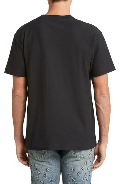 Shop Purple Brand Textured Jersey Graphic T-shirt In Black