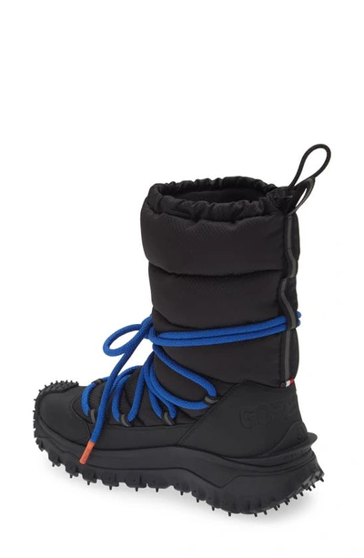 Shop Moncler Trailgrip Gore-tex® Waterproof Après Snow Boot In Black