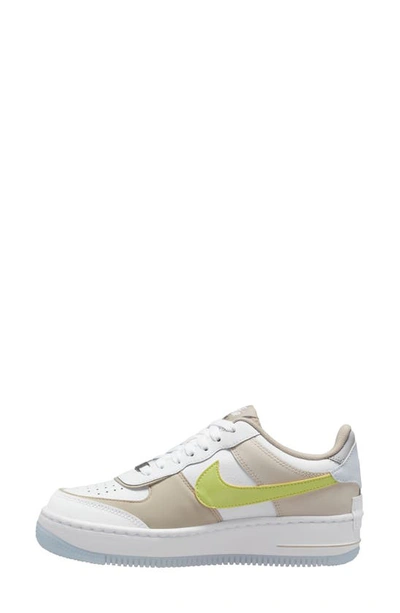 Shop Nike Air Force 1 Shadow Sneaker In White/ Lemon/ Grey
