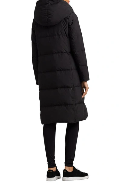 Ralph Lauren Womens Insulated Hooded Down Coat In Black
