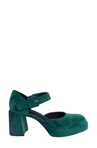 Shop Naked Feet Estonia Platform Mary Jane Pump In Emerald