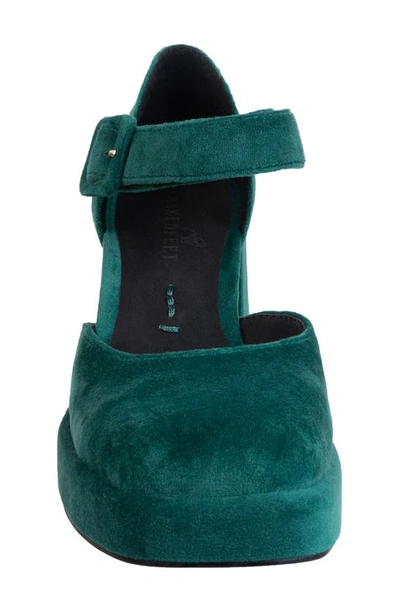 Shop Naked Feet Estonia Platform Mary Jane Pump In Emerald