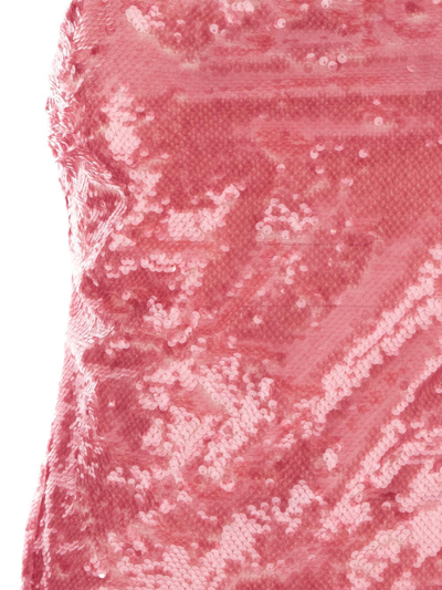 Shop Attico Fujiko Mini Dress In Pink