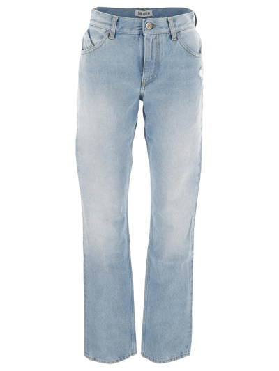 Shop Attico Slim Jean In Blue