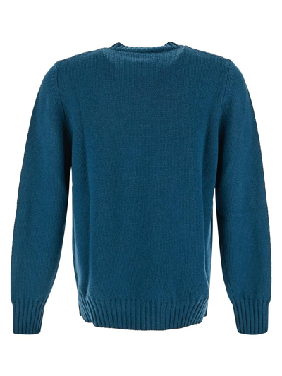 Shop Pt Torino Wool Knitwear In Blue
