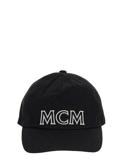 Shop Mcm Logo Hat In Black