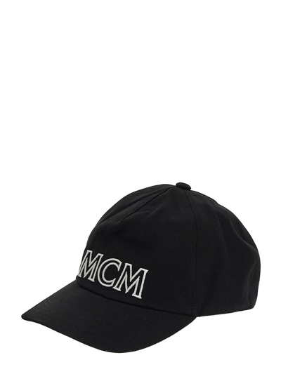 Shop Mcm Logo Hat In Black