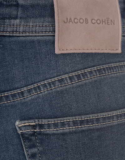 Shop Jacob Cohen Medium Blue Wide Leg Jackie Jeans