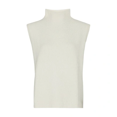 Shop Lisa Yang Ember Sleeveless Cashmere Sweater In Cream_boucle