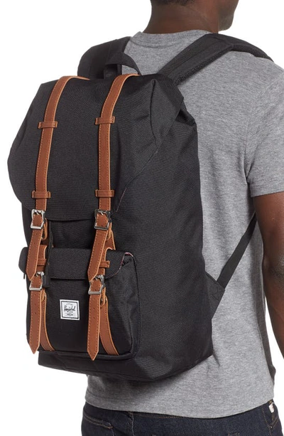 Shop Herschel Supply Co Little America Backpack In Black