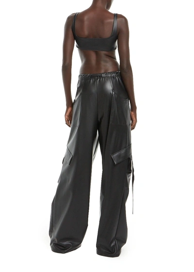 Lapointe Faux-leather Bra Top In Black