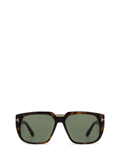 Shop Tom Ford Eyewear Square Frame Sunglasses In Brown