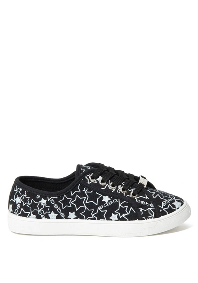 Shop Bebe Daney Logo Sneakers In Black