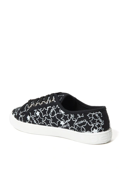 Shop Bebe Daney Logo Sneakers In Black