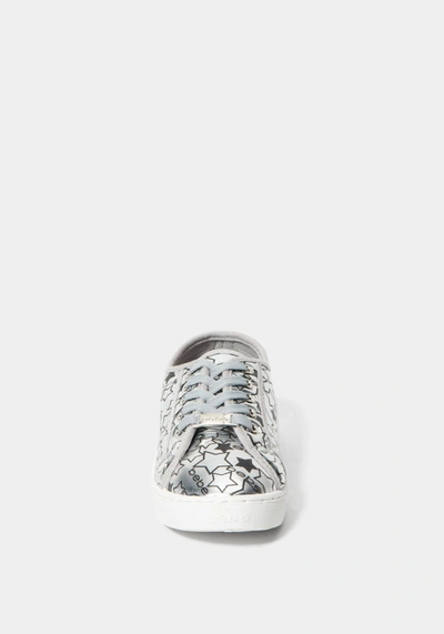 Shop Bebe Daney Logo Sneakers In Silver
