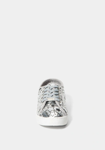 Bebe Daney Logo Sneakers In Silver