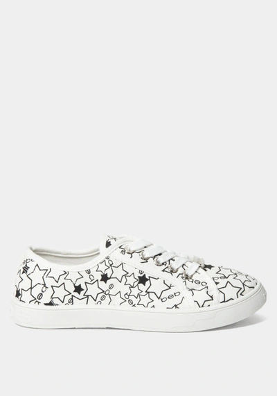 Shop Bebe Daney Logo Sneakers In White