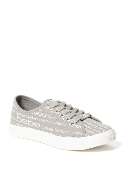 Shop Bebe Daylin Logo Sneakers In Grey